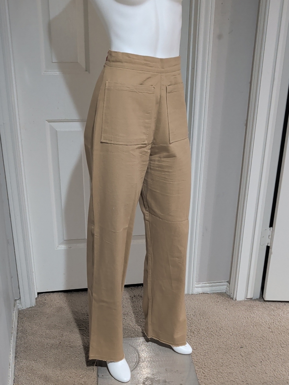 Vintage Freddie's Of Pinewood High-Rise Wide Leg Patch Pocket Pants Women's 28